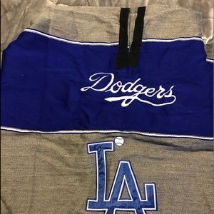 LA Dodgers Sweater Poncho